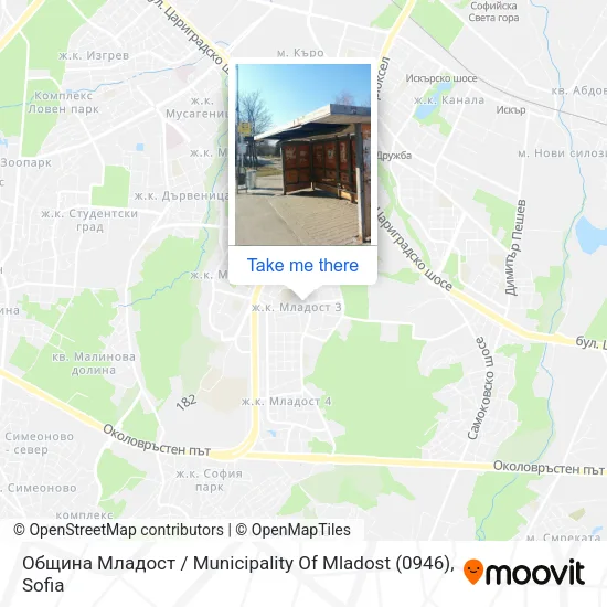 Община Младост / Municipality Of Mladost (0946) map