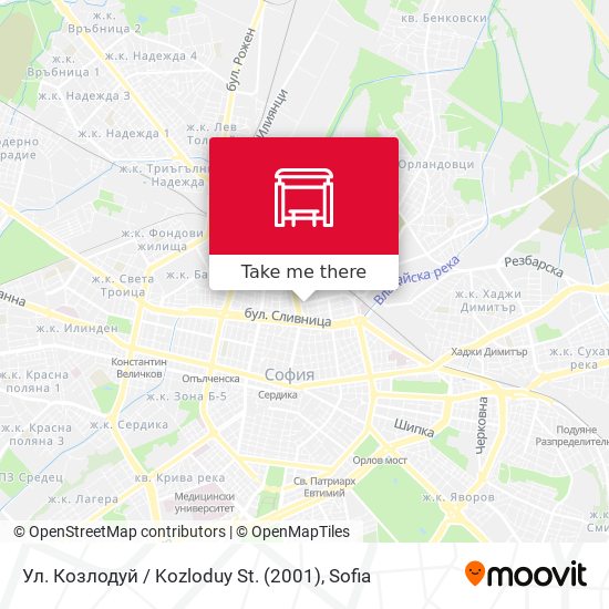 Ул. Козлодуй / Kozloduy St. (2001) map