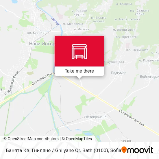 Карта Банята Кв. Гниляне / Gnilyane Qr. Bath (0100)