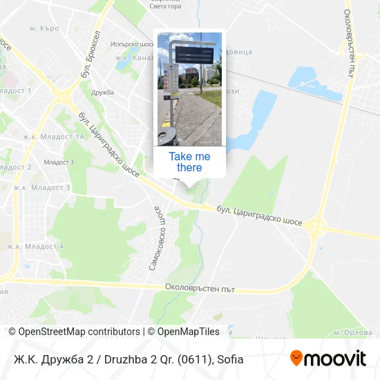 Карта Ж.К. Дружба 2 / Druzhba 2 Qr. (0611)