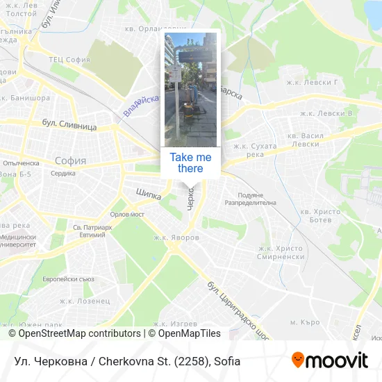 Ул. Черковна / Cherkovna St. (2258) map