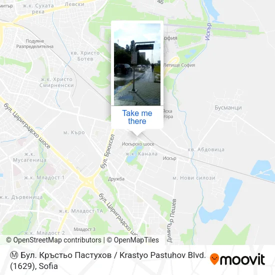 Карта Ⓜ️ Бул. Кръстьо Пастухов / Krastyo Pastuhov Blvd. (1629)