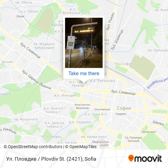 Карта Ул. Пловдив / Plovdiv St. (2421)