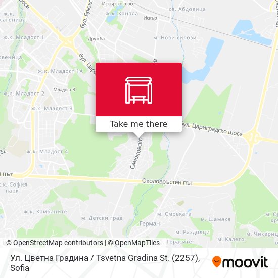 Ул. Цветна Градина / Tsvetna Gradina St. (2257) map