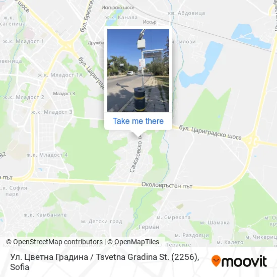 Карта Ул. Цветна Градина / Tsvetna Gradina St. (2256)