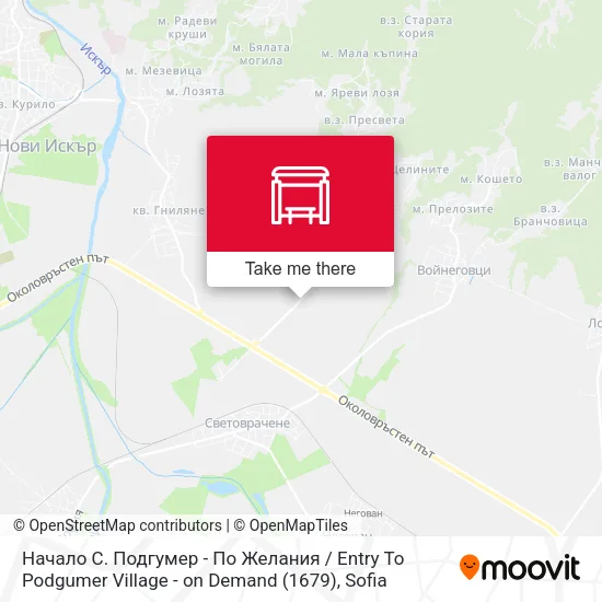 👋 Начало С. Подгумер / Entry To Podgumer Village (1679) map