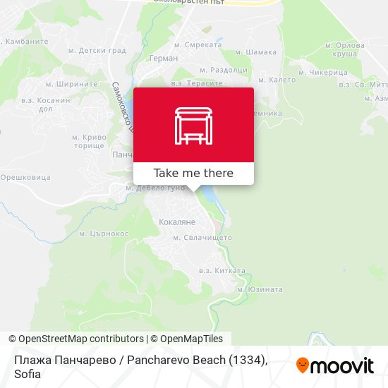 Плажа Панчарево / Pancharevo Beach (1334) map