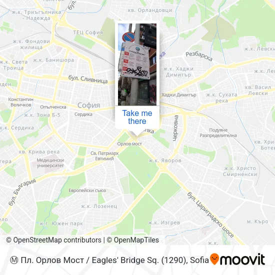 Карта Ⓜ️ Пл. Орлов Мост / Eagles' Bridge Sq. (1290)