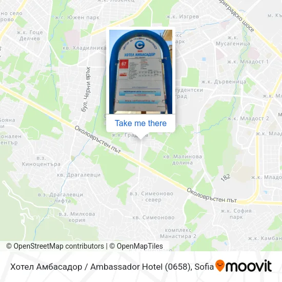 Карта Хотел Амбасадор / Ambassador Hotel (0658)