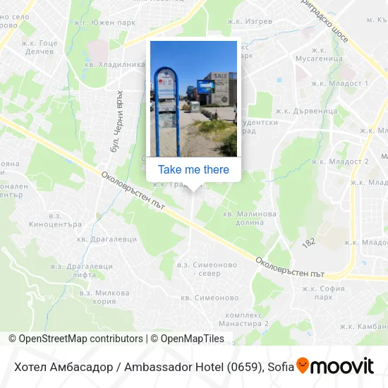 Карта Хотел Амбасадор / Ambassador Hotel (0659)