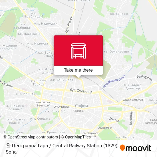 Карта Ⓜ️ Централна Гара / Central Railway Station (1329)