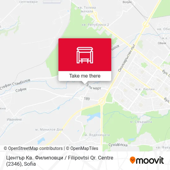 Център Кв. Филиповци / Filipovtsi Qr. Centre (2346) map