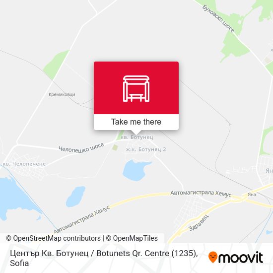 Карта Център Кв. Ботунец / Botunets Qr. Centre (1235)