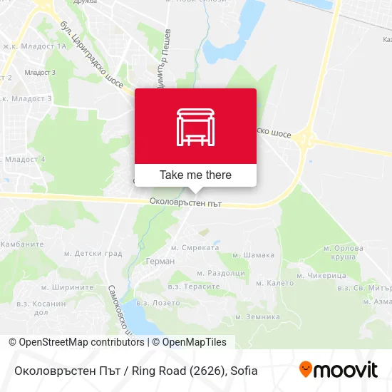 Карта Околовръстен Път / Ring Road (2626)
