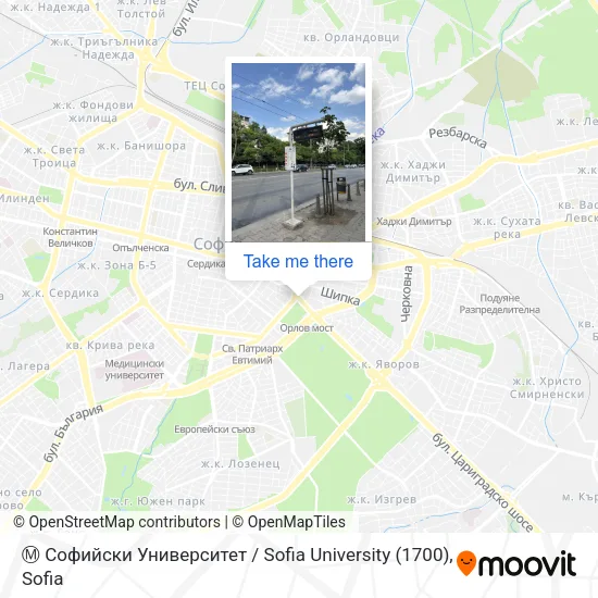 Карта Ⓜ️ Софийски Университет / Sofia University (1700)