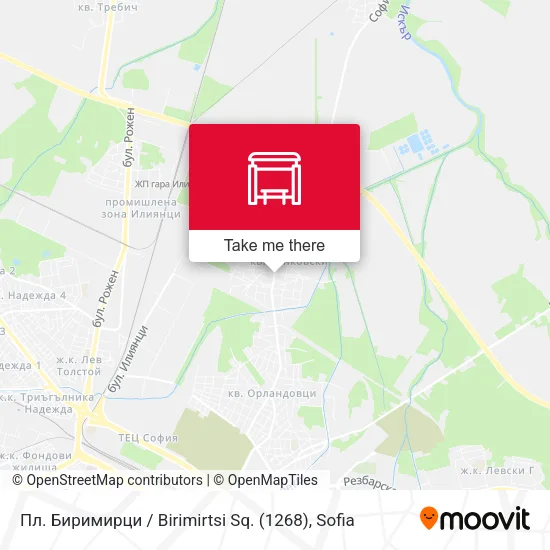 Карта Пл. Биримирци / Birimirtsi Sq. (1268)