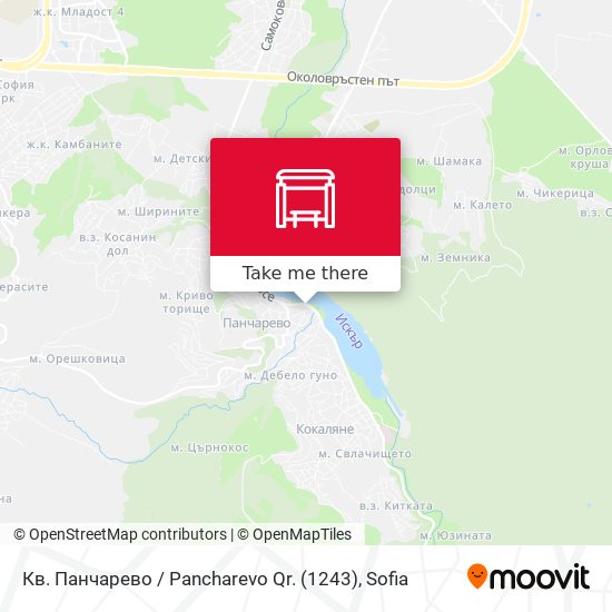 Кв. Панчарево / Pancharevo Qr. (1243) map