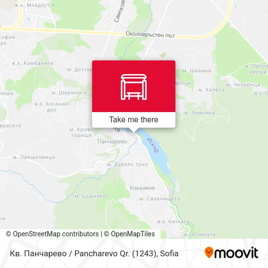 Карта Кв. Панчарево / Pancharevo Qr. (1243)