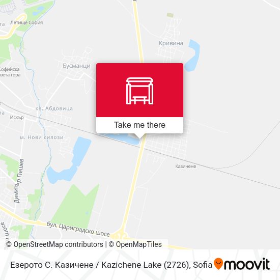 Карта Езерото С. Казичене / Kazichene Lake (2726)