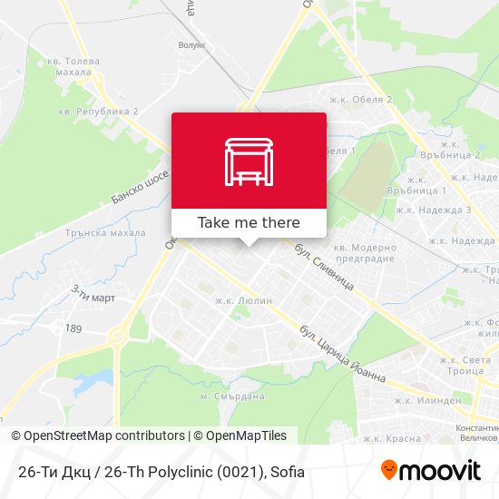 26-Ти Дкц / 26-Th Polyclinic (0021) map
