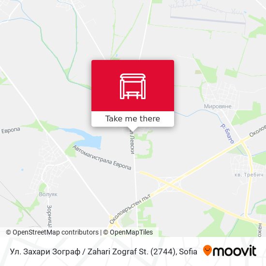 Ул. Захари Зограф / Zahari Zograf St. (2744) map