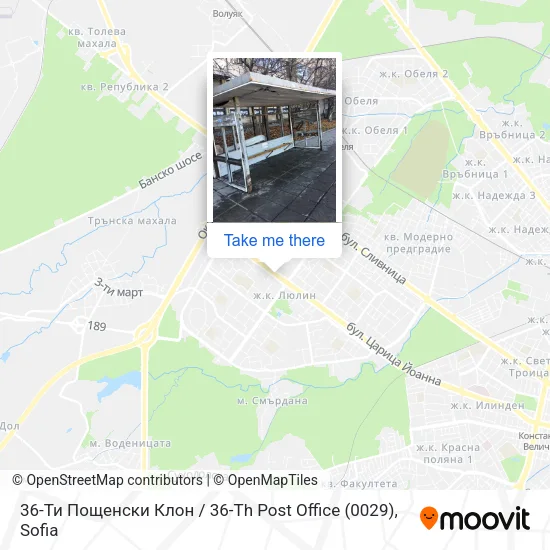 36-Ти Пощенски Клон / 36-Th Post Office (0029) map
