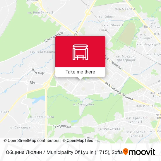 Карта Община Люлин / Municipality Of Lyulin (1715)