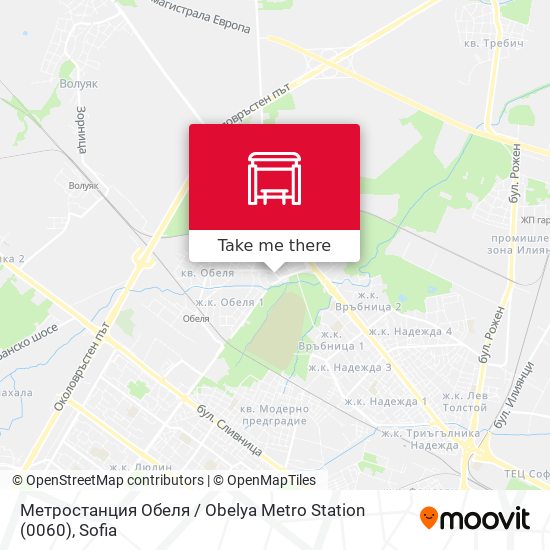 Метростанция Обеля / Obelya Metro Station (0060) map