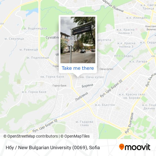 Нбу / New Bulgarian University (0069) map