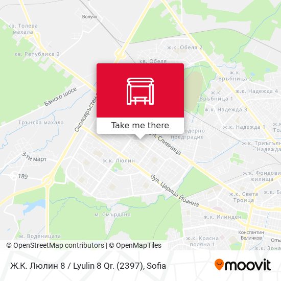 Ж.К. Люлин 8 / Lyulin 8 Qr. (2397) map