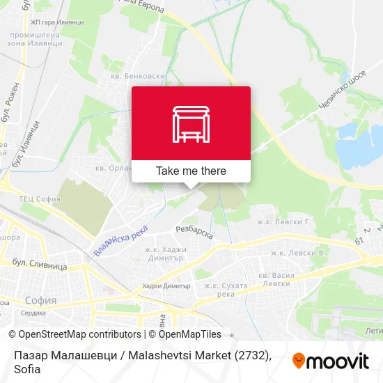 Карта Пазар Малашевци / Malashevtsi Market (2732)