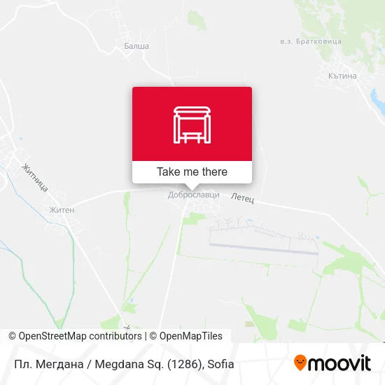 Карта Пл. Мегдана / Megdana Sq. (1286)