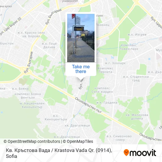 Карта Кв. Кръстова Вада / Krastova Vada Qr. (0914)