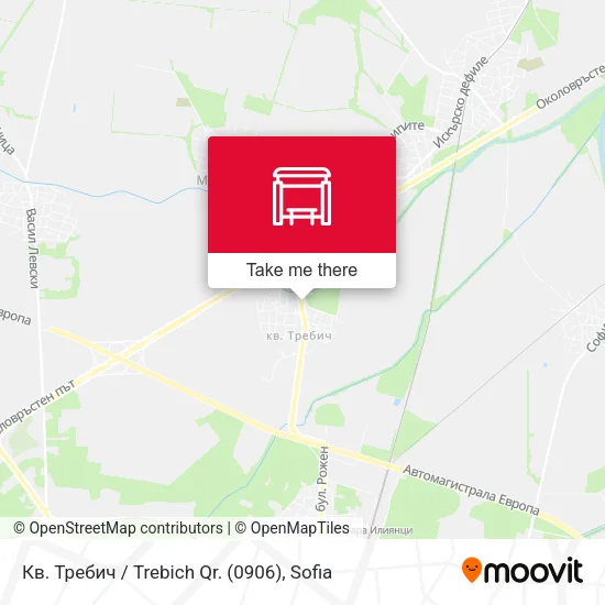 Карта Кв. Требич / Trebich Qr. (0906)
