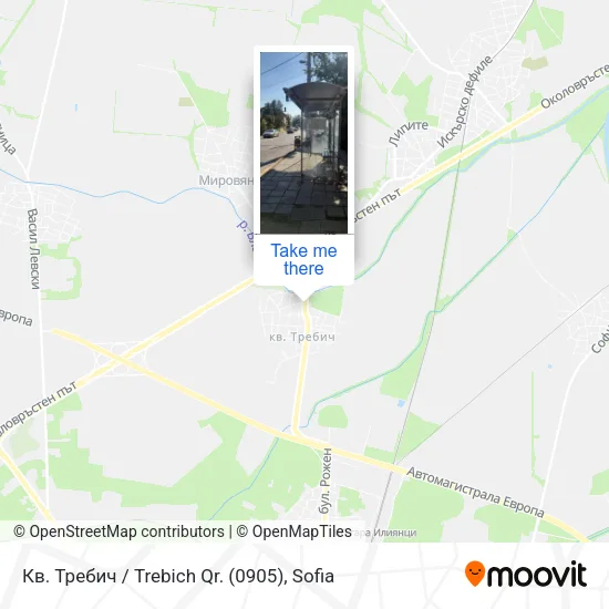 Карта Кв. Требич / Trebich Qr. (0905)