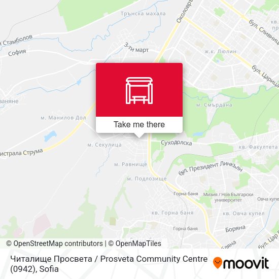 Карта Читалище Просвета / Prosveta Community Centre (0942)