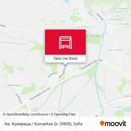 Карта Кв. Кумарица / Kumaritsa Qr. (0859)