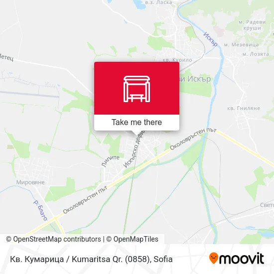 Карта Кв. Кумарица / Kumaritsa Qr. (0858)