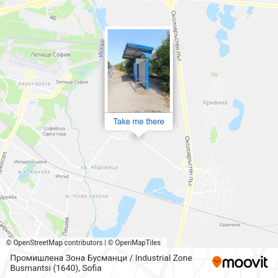 Карта Промишлена Зона Бусманци / Industrial Zone Busmantsi (1640)