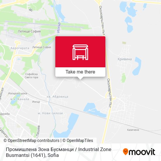 Карта Промишлена Зона Бусманци / Industrial Zone Busmantsi (1641)