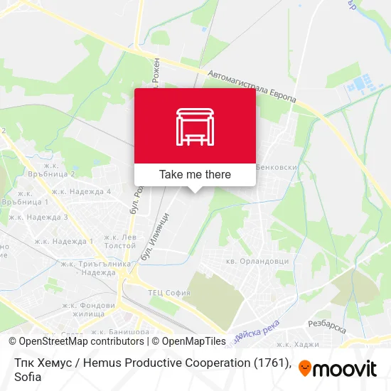 Карта Тпк Хемус / Hemus Productive Cooperation (1761)
