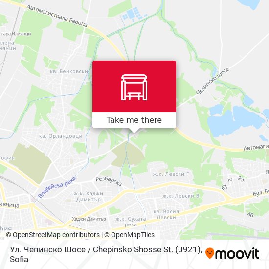 Ул. Чепинско Шосе / Chepinsko Shosse St. (0921) map