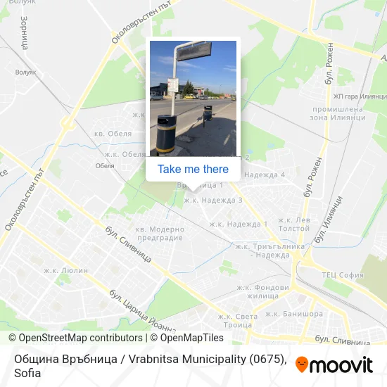 Карта Община Връбница / Vrabnitsa Municipality (0675)
