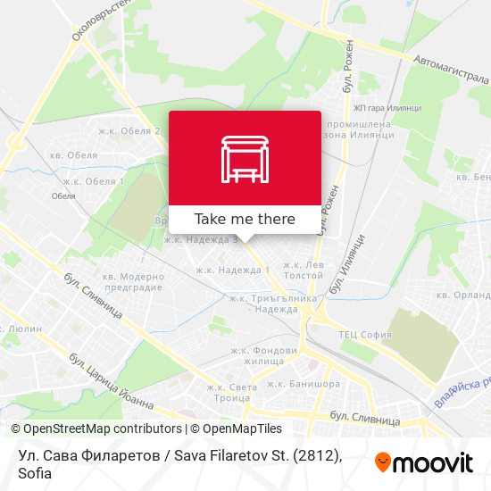 Ул. Сава Филаретов / Sava Filaretov St. (2812) map