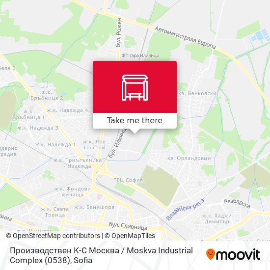 Производствен К-С Москва / Moskva Industrial Complex (0538) map