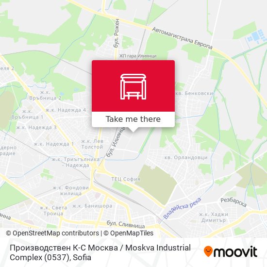 Производствен К-С Москва / Moskva Industrial Complex (0537) map