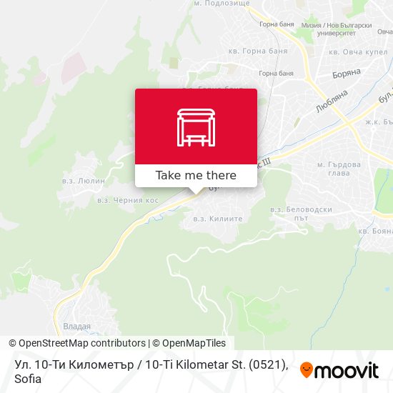 Ул. 10-Ти Километър / 10-Ti Kilometar St. (0521) map