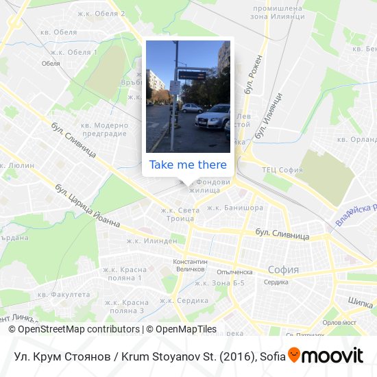 Ул. Крум Стоянов / Krum Stoyanov St. (2016) map