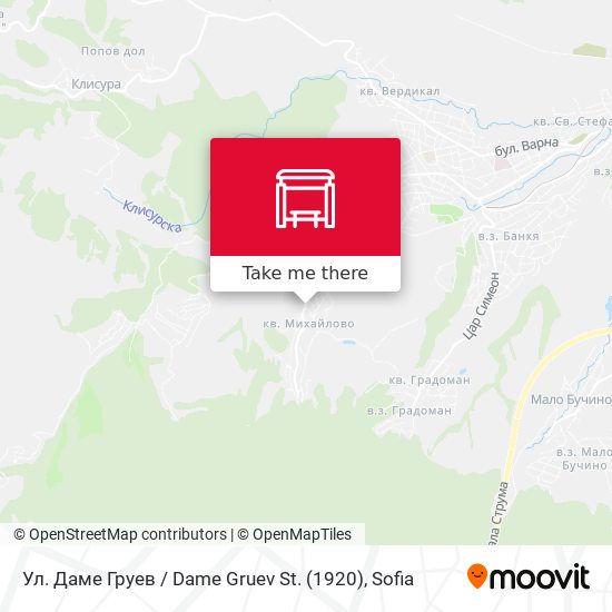Ул. Даме Груев / Dame Gruev St. (1920) map