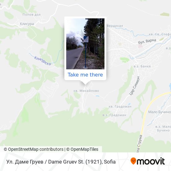 Ул. Даме Груев / Dame Gruev St. (1921) map